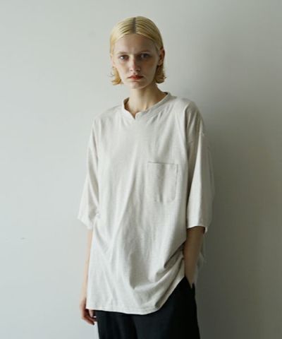 VUヴウstand color t-shirt [CHALK］バルーンTシャツ vu-cut-005