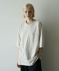 VUヴウstand color t-shirt [CHALK］バルーンTシャツ vu-cut-005