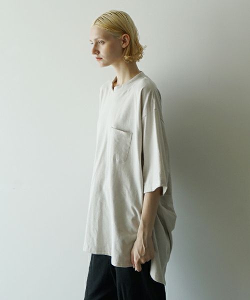 VUヴウstand color t-shirt [CHALK］バルーンTシャツ vu-cut-005