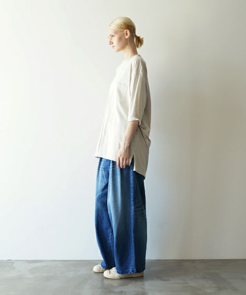 VUヴウstand color t-shirt [CHALK］バルーンTシャツ vu-cut-005