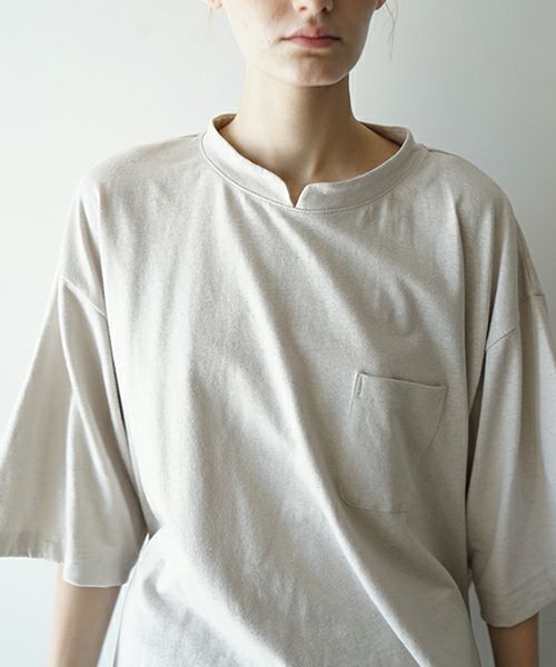 VUヴウstand color t-shirt [CHALK］バルーンTシャツ vu-cut-005