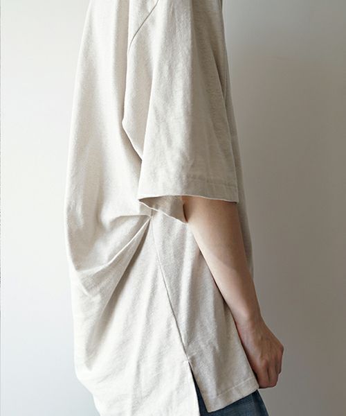 VUヴウstand color t-shirt [CHALK］バルーンTシャツ vu-cut-005