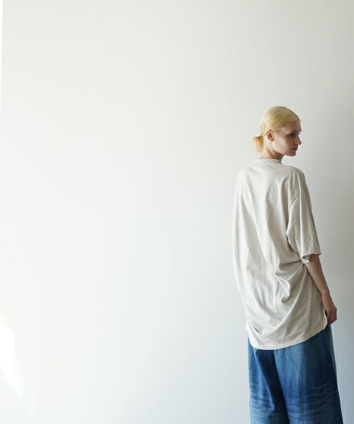 VUヴウstand color t-shirt [CHALK］バルーンTシャツ vu-cut-005