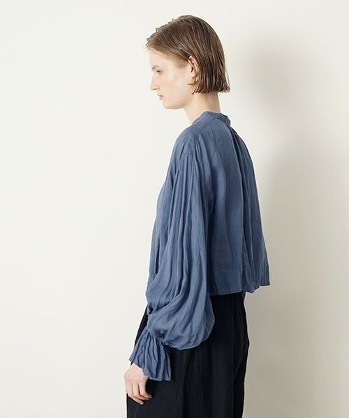 suzuki takayukiスズキタカユキbishop-sleeve bolero [S251-11/adonis blue]ビショップスリーブボレロ 