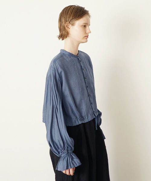 suzuki takayukiスズキタカユキbishop-sleeve bolero [S251-11/adonis blue]ビショップスリーブボレロ 