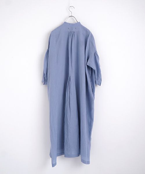 suzuki takayukiスズキタカユキpeasant dressⅡ[A251-27/sax blue]ペザントドレス