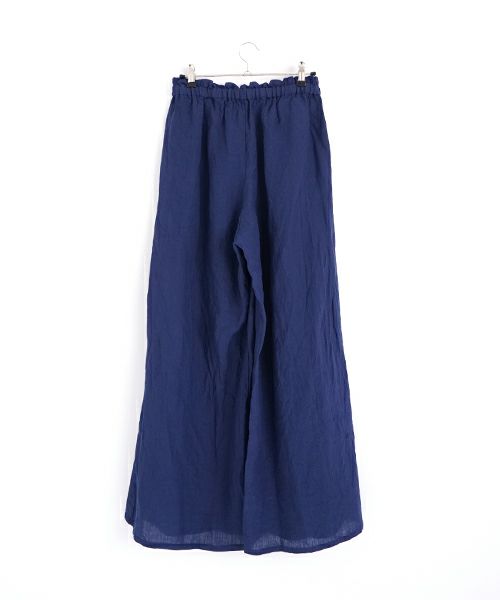 suzuki takayukiスズキタカユキgarthered pants II [S251-32/dark blue]ギャザーパンツ