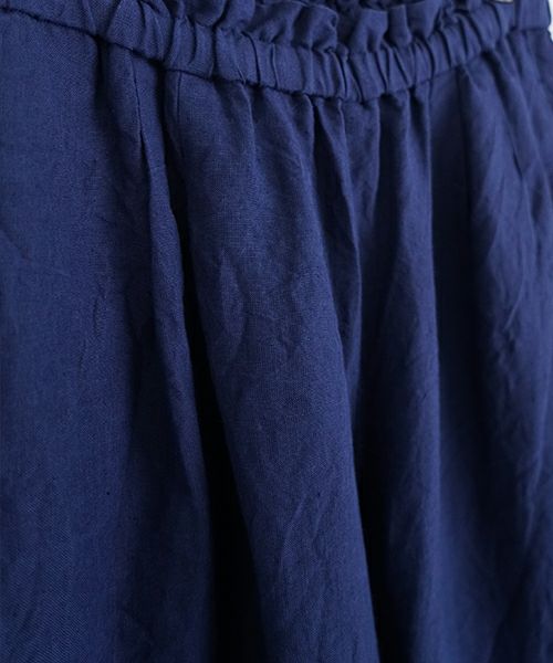 suzuki takayukiスズキタカユキgarthered pants II [S251-32/dark blue]ギャザーパンツ