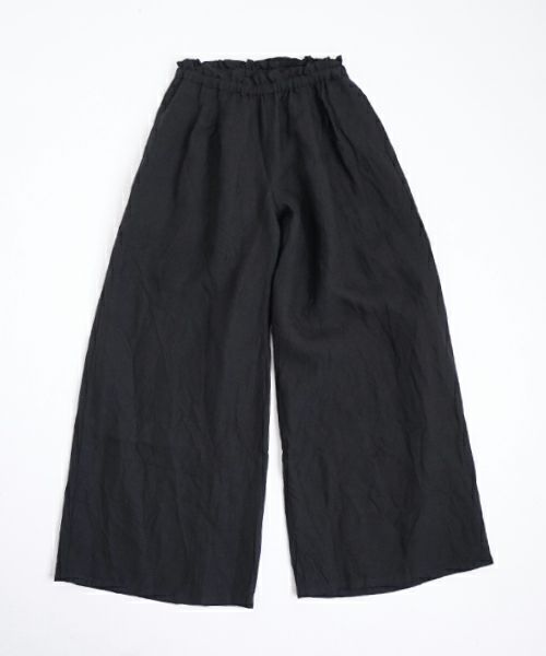 suzuki takayukiスズキタカユキgarthered pants II [S251-32/black]ギャザーパンツ