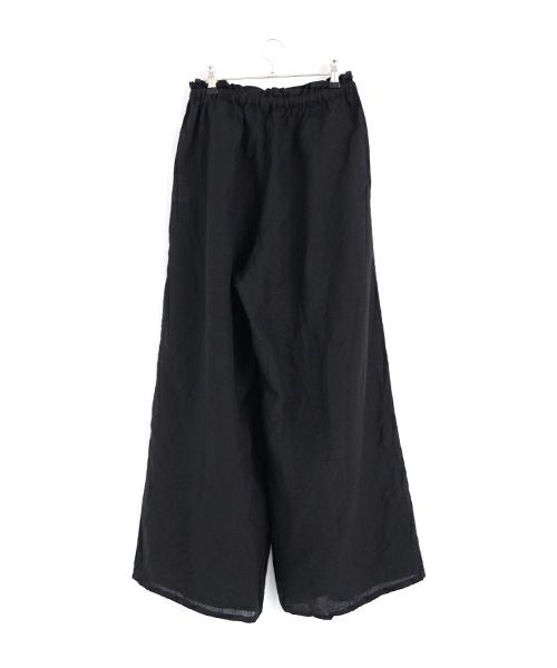 suzuki takayukiスズキタカユキgarthered pants II [S251-32/black]ギャザーパンツ