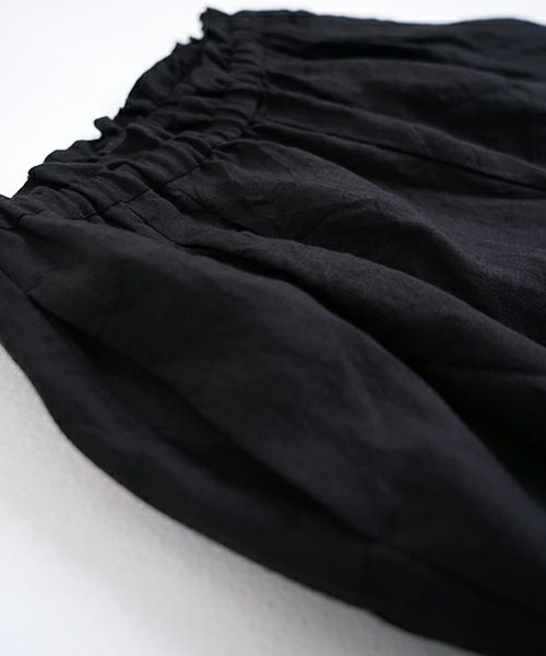 suzuki takayukiスズキタカユキgarthered pants II [S251-32/black]ギャザーパンツ