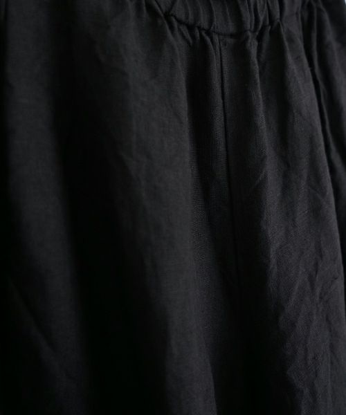 suzuki takayukiスズキタカユキgarthered pants II [S251-32/black]ギャザーパンツ