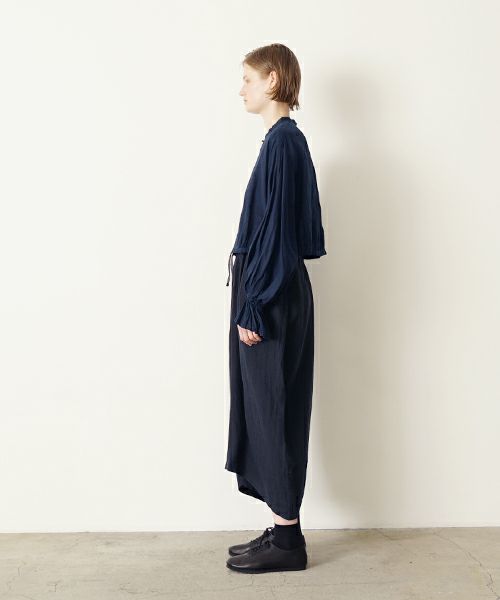 suzuki takayukiスズキタカユキdhoti I [S252-16/deep blue]ワイドパンツ