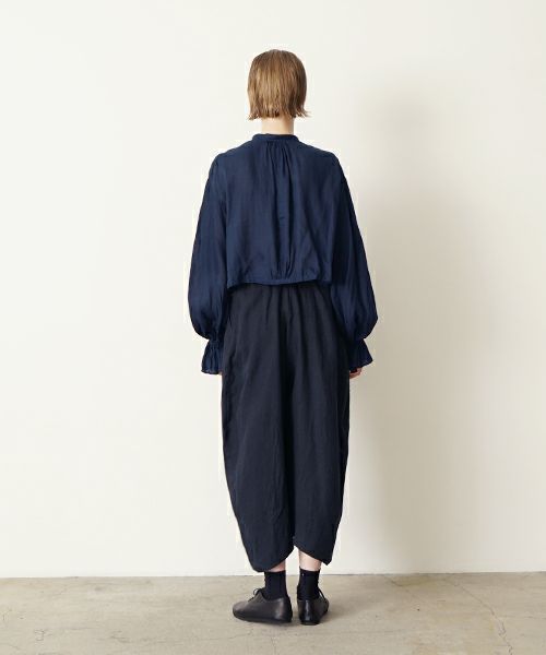 suzuki takayukiスズキタカユキdhoti I [S252-16/deep blue]ワイドパンツ