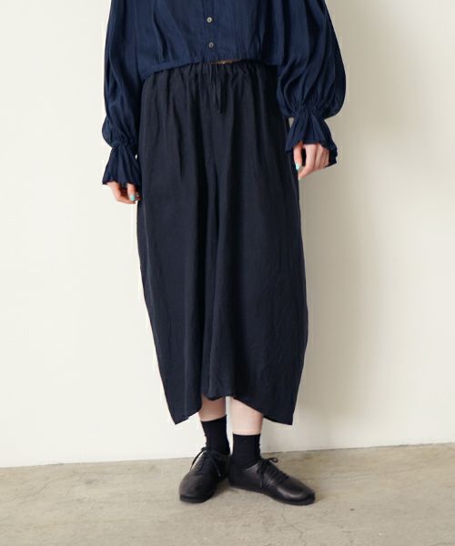 suzuki takayukiスズキタカユキdhoti I [S252-16/deep blue]ワイドパンツ