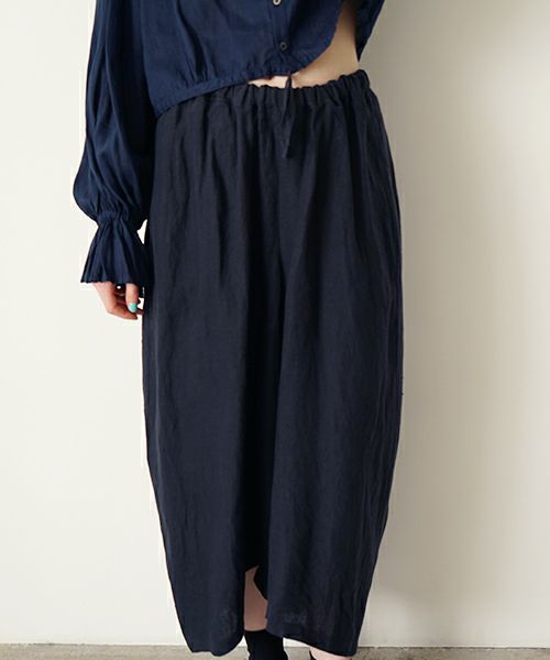 suzuki takayukiスズキタカユキdhoti I [S252-16/deep blue]ワイドパンツ