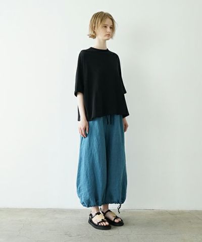 Mochi / home&miles<br>モチ / ホーム＆マイルズ<br>jogger wide pants [cerulean blue]<br>ms25hm-pt-01