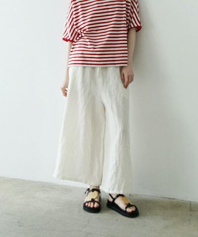 Mochi / home&miles<br>モチ / ホーム＆マイルズ<br>jogger wide pants [off white]<br>ms25hm-pt-01