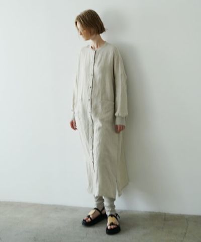 Mochi / home&miles<br>モチ / ホーム＆マイルズ<br>shirt one-piece [stone]<br>ms25hm-op-01