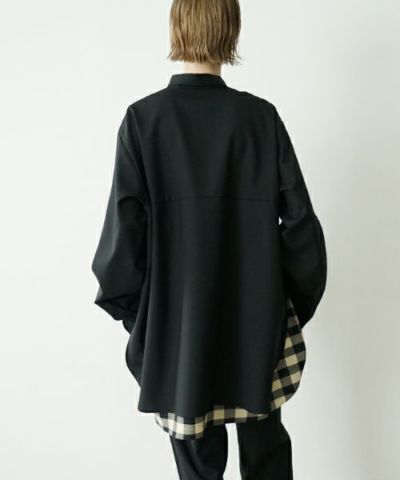 VU<br>ヴウ<br>two slit shirts [PLAIN×CHECK] vu-sht-004