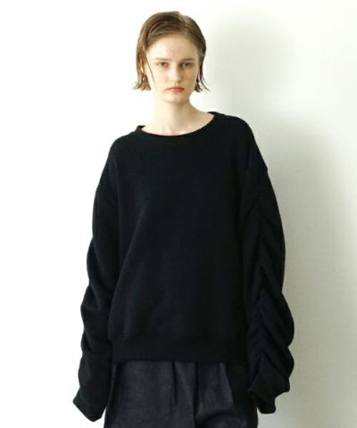 VU<br>ヴウ<br>elastic short sweat  [BLACK] vu-cut-011