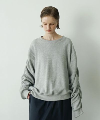 VU<br>ヴウ<br>elastic short sweat  [HEATHER GRAY] vu-cut-011