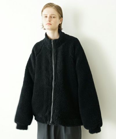 VU<br>ヴウ<br>sheep Boa blouson  [BLACK] vu-cut-010