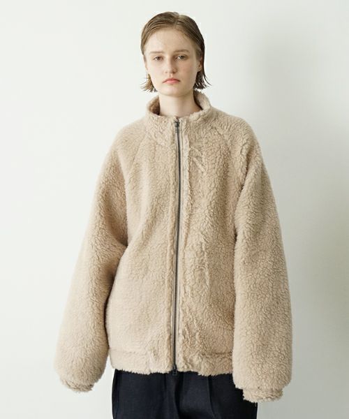 VU ヴウ sheep Boa blouson  [BEIGE] vu-cut-010