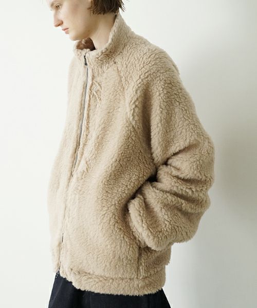 VU ヴウ sheep Boa blouson  [BEIGE] vu-cut-010