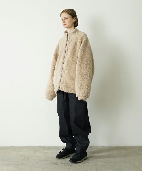 VU ヴウ sheep Boa blouson  [BEIGE] vu-cut-010