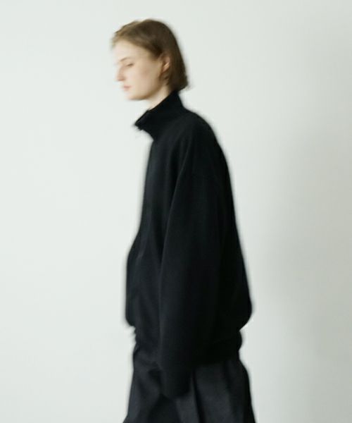 VU ヴウ zip-up cardigan cotton wool [BLACK] vu-cdg-001