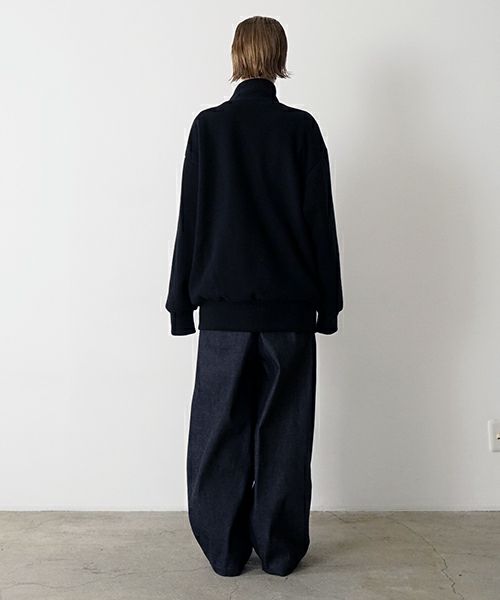 VU ヴウ zip-up cardigan cotton wool [BLACK] vu-cdg-001