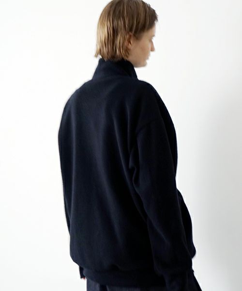 VU ヴウ zip-up cardigan cotton wool [BLACK] vu-cdg-001