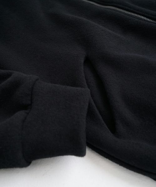 VU ヴウ zip-up cardigan cotton wool [BLACK] vu-cdg-001