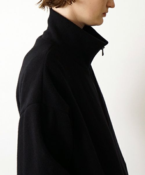 VU ヴウ zip-up cardigan cotton wool [BLACK] vu-cdg-001