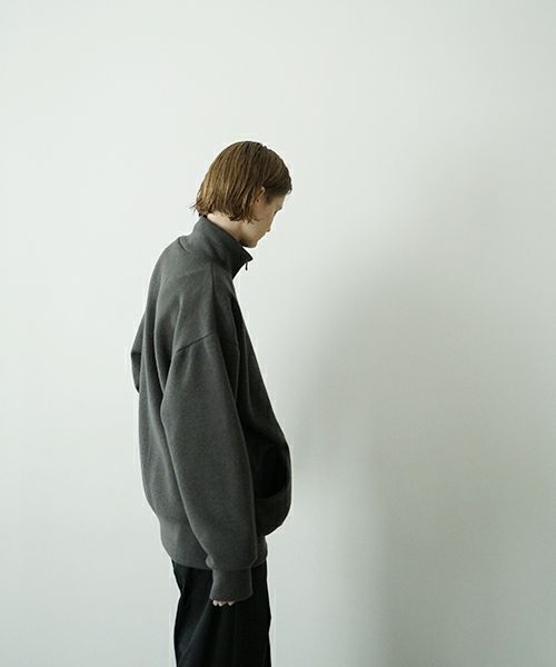 VU ヴウ zip-up cardigan cotton wool [GREIGE] vu-cdg-001