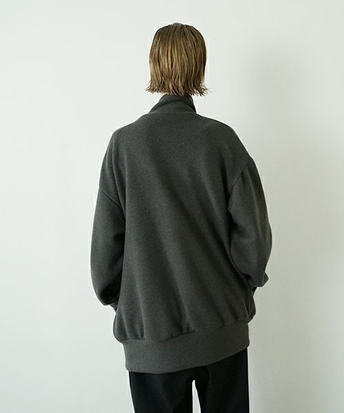 VU ヴウ zip-up cardigan cotton wool [GREIGE] vu-cdg-001