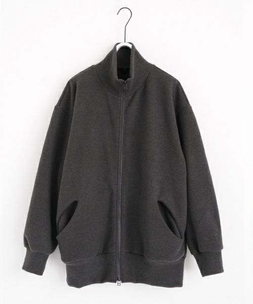 VU ヴウ zip-up cardigan cotton wool [GREIGE] vu-cdg-001