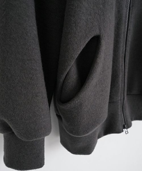 VU ヴウ zip-up cardigan cotton wool [GREIGE] vu-cdg-001