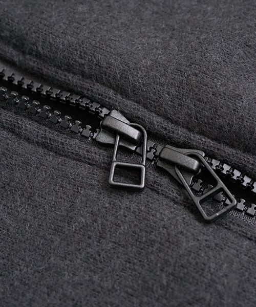 VU ヴウ zip-up cardigan cotton wool [GREIGE] vu-cdg-001