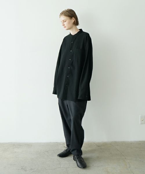 VU ヴウ 【Standard】cropped pants flannel wool [CHARCOAL GRAY] vu-pnt-005