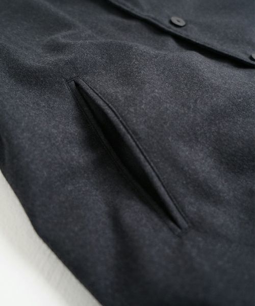VU ヴウ coach jacket flannel wool [CHARCOAL GRAY] vu-blu-007