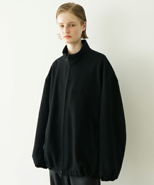 VU ヴウ stand collar coach blouson [BLACK] vu-blu-006