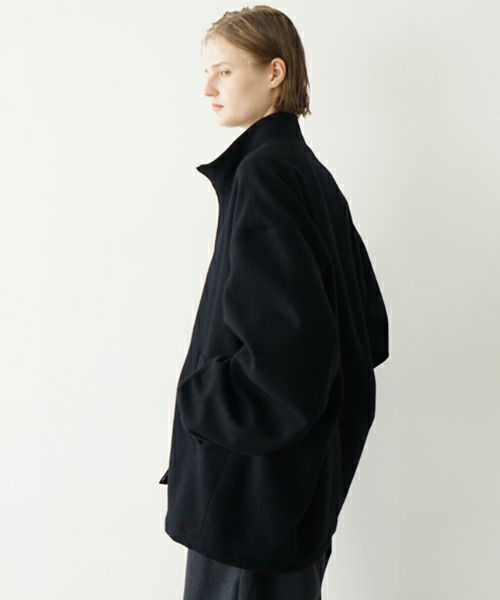 VU ヴウ stand collar coach blouson [BLACK] vu-blu-006