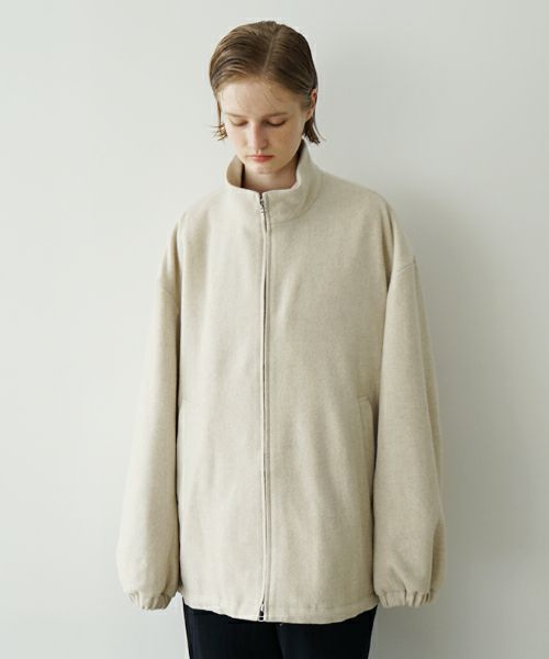 VU ヴウ stand collar coach blouson [OFF WHITE] vu-blu-006