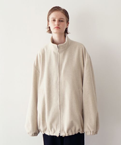 VU ヴウ stand collar coach blouson [OFF WHITE] vu-blu-006