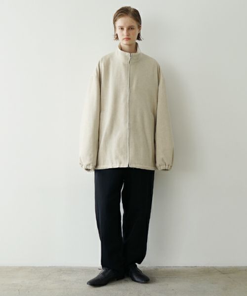 VU ヴウ stand collar coach blouson [OFF WHITE] vu-blu-006