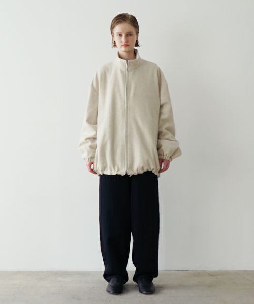 VU ヴウ stand collar coach blouson [OFF WHITE] vu-blu-006