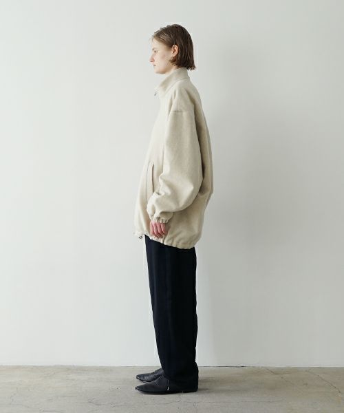 VU ヴウ stand collar coach blouson [OFF WHITE] vu-blu-006