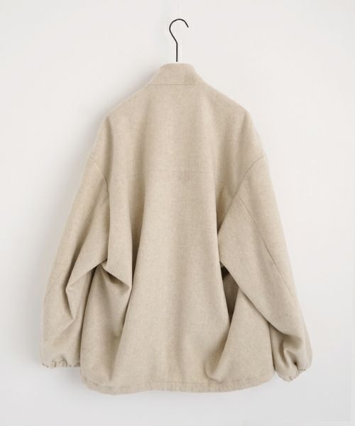 VU ヴウ stand collar coach blouson [OFF WHITE] vu-blu-006
